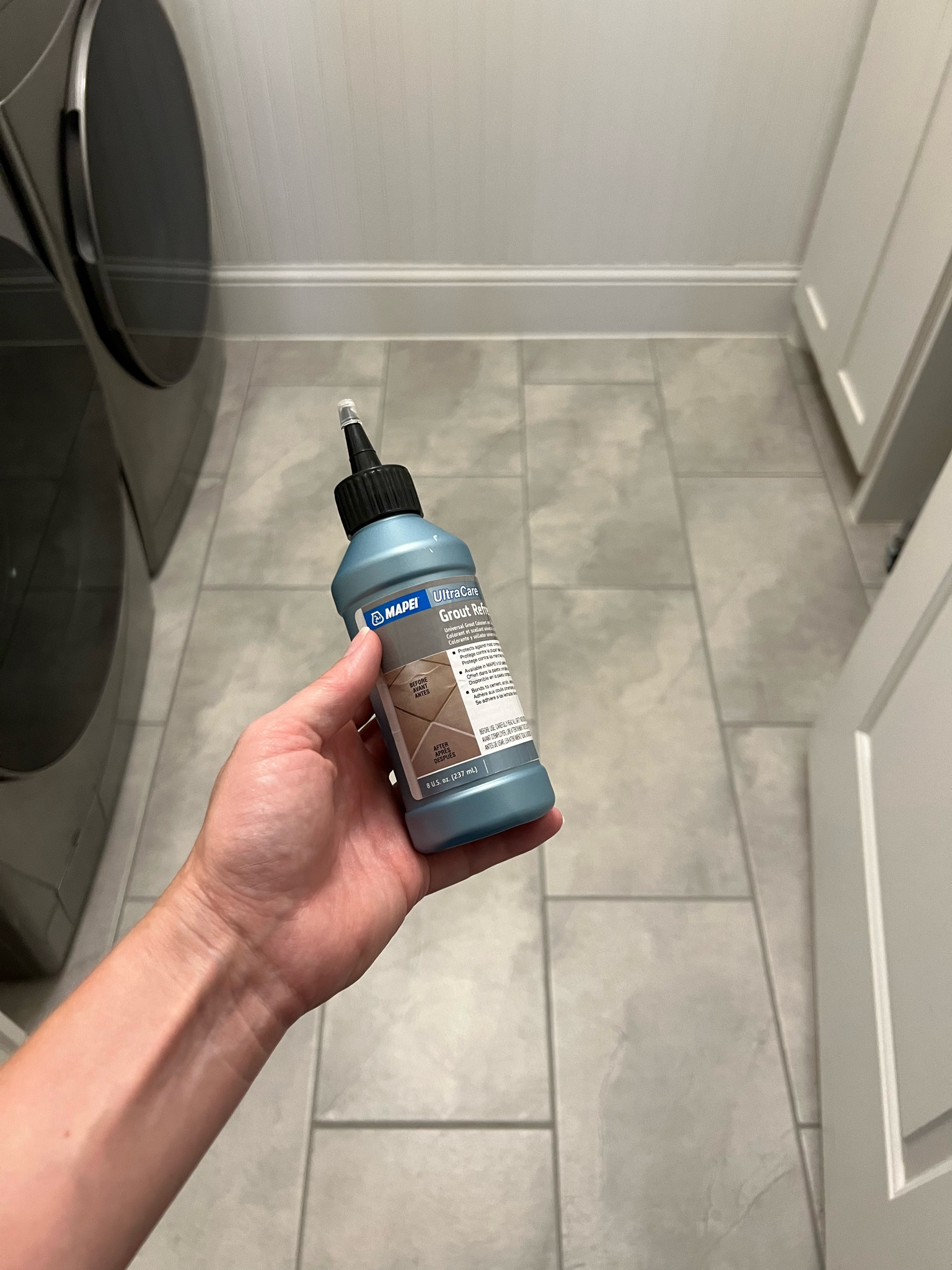 The quickest and easiest way to refresh or completely change your grout color!  Took me less than an hour to do our laundry room!

Comes in so many colors.  I used Pewter.



#LTKHome