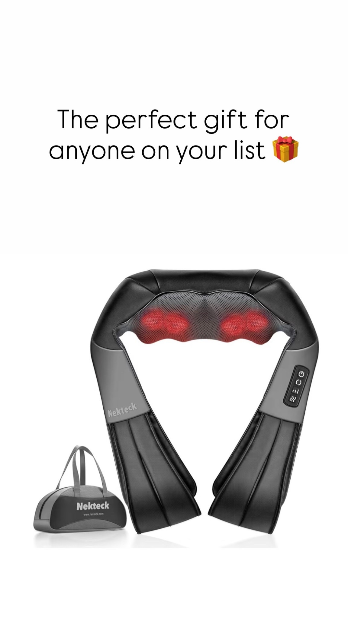 Nekteck Neck Massager for Pain Relief Deep Tissue, FSA Eligible Shiatsu Neck Back Massager with Heat, HSA Massage Tools for Shoulder Trapezius Waist Leg Muscle, Relaxation Gifts for Men Women Dad Mom


#LTKMens #LTKGiftGuide #LTKselfcare