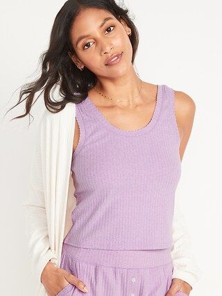 Rib-Knit Lounge Tank Top for Women | Old Navy (US)