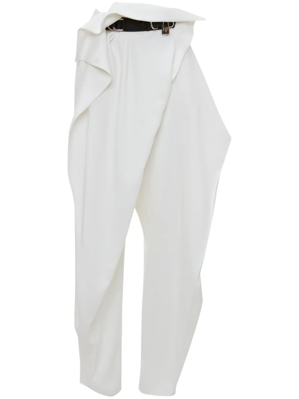 JW Anderson folded-waist Straight Trousers  | White | FARFETCH | Farfetch Global
