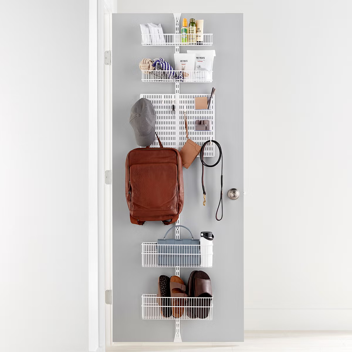 Elfa Utility Entryway Over the Door Rack | The Container Store