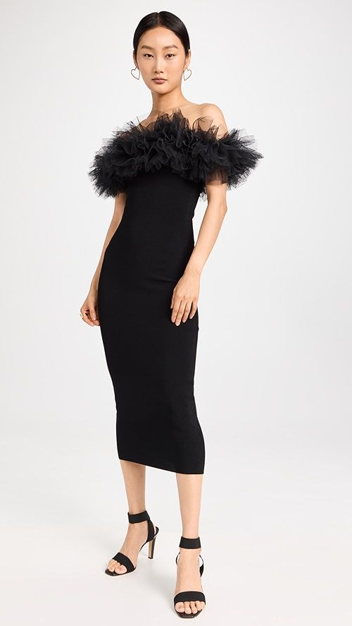 Autumn Cashmere Tulle Off The Shoulder Dress | SHOPBOP | Shopbop