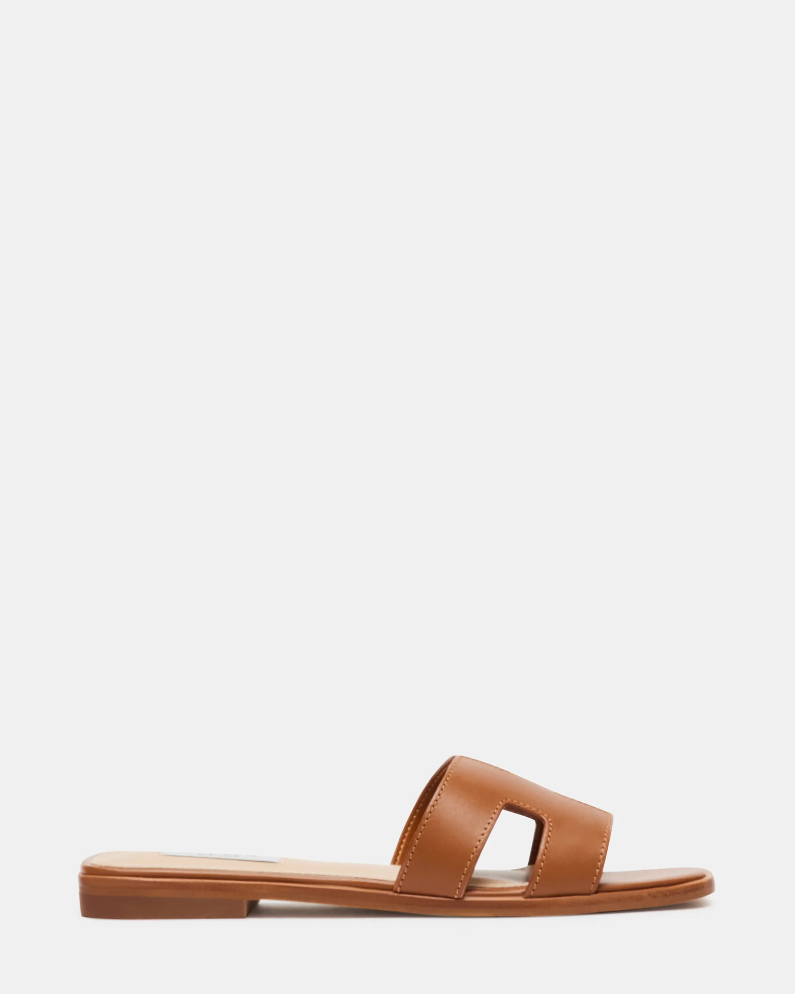 Steve Madden Women's Hadyn Square Toe Sandals - Cognac - Size 9.5 - Leather | Steve Madden (US)