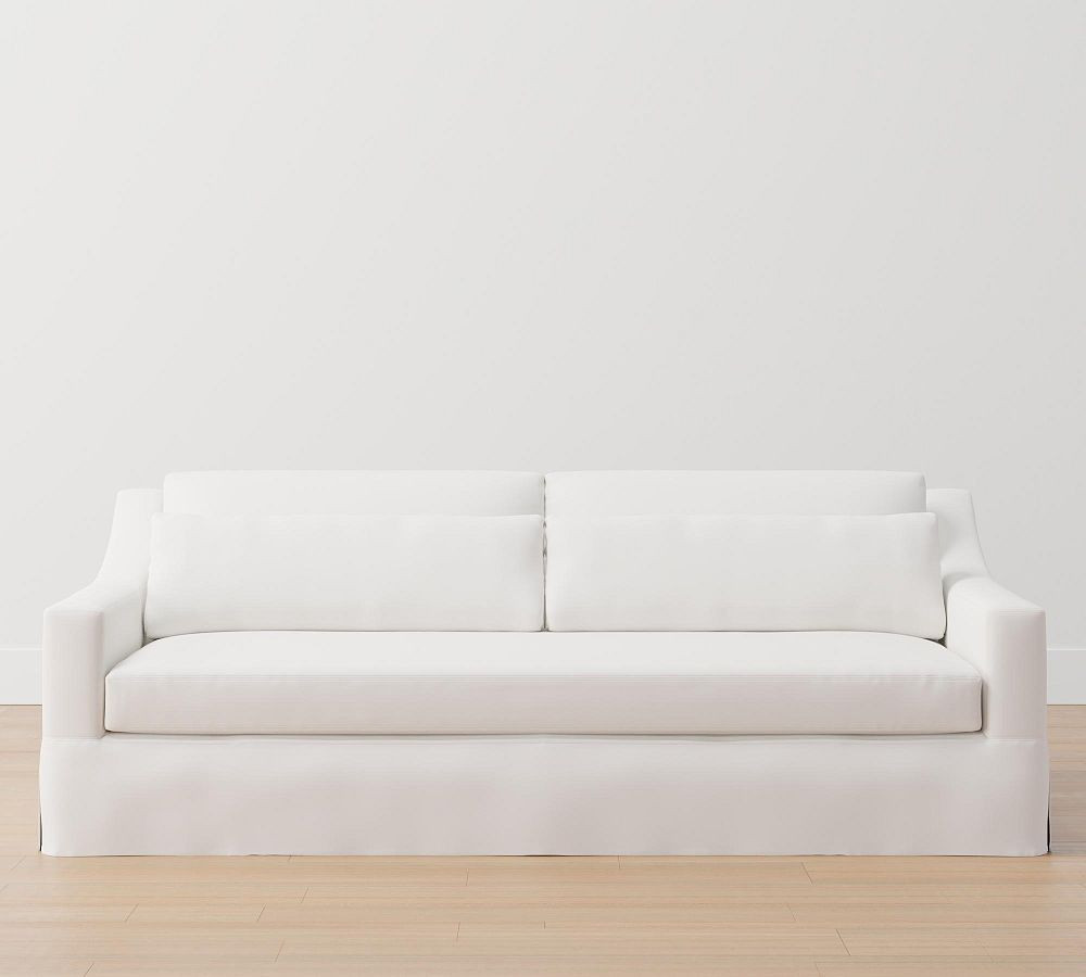 York Slope Deep Seat Slipcovered Sofa (60" - 108") | Pottery Barn (US)