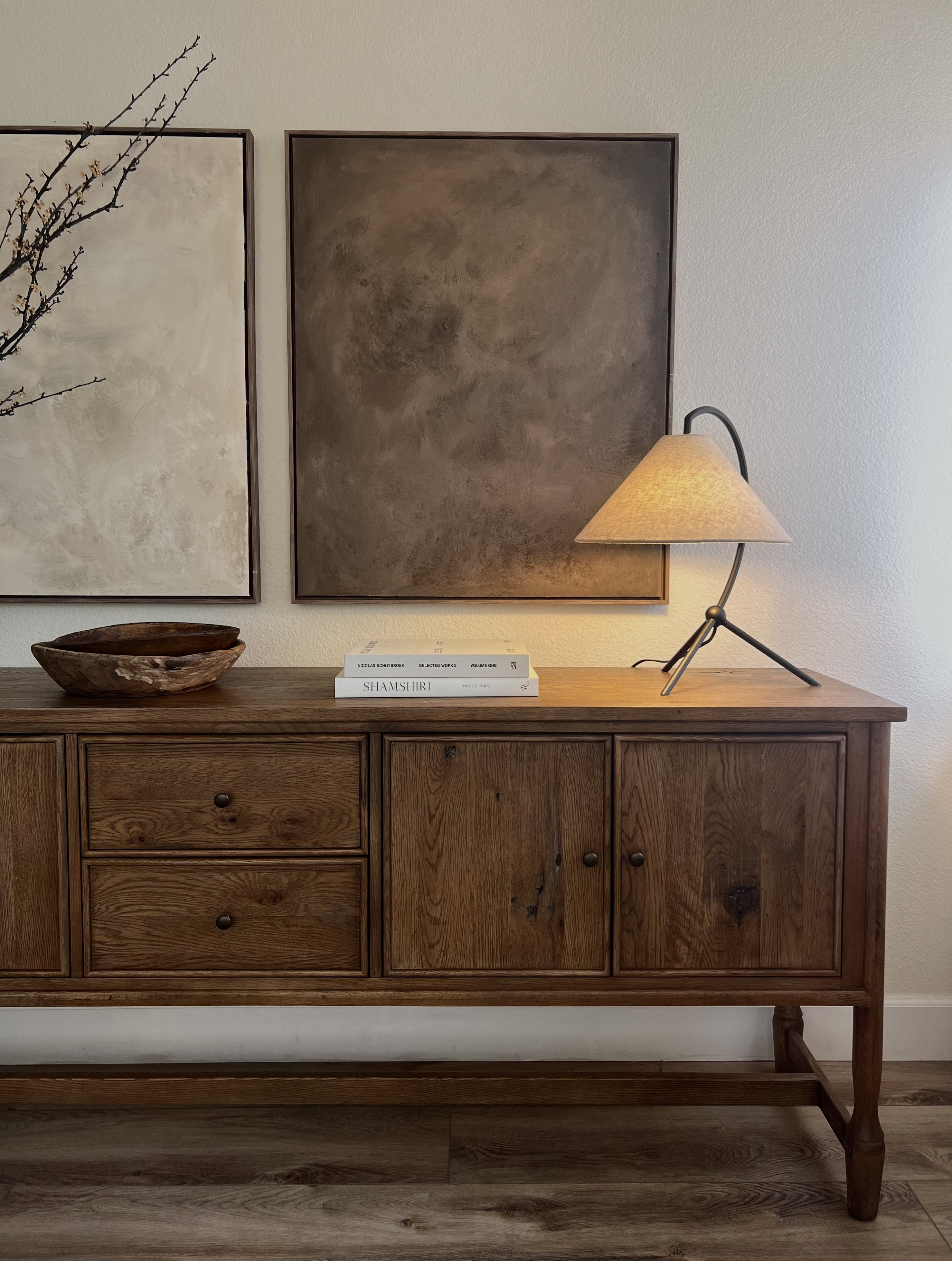 sideboard + lamp #wayday