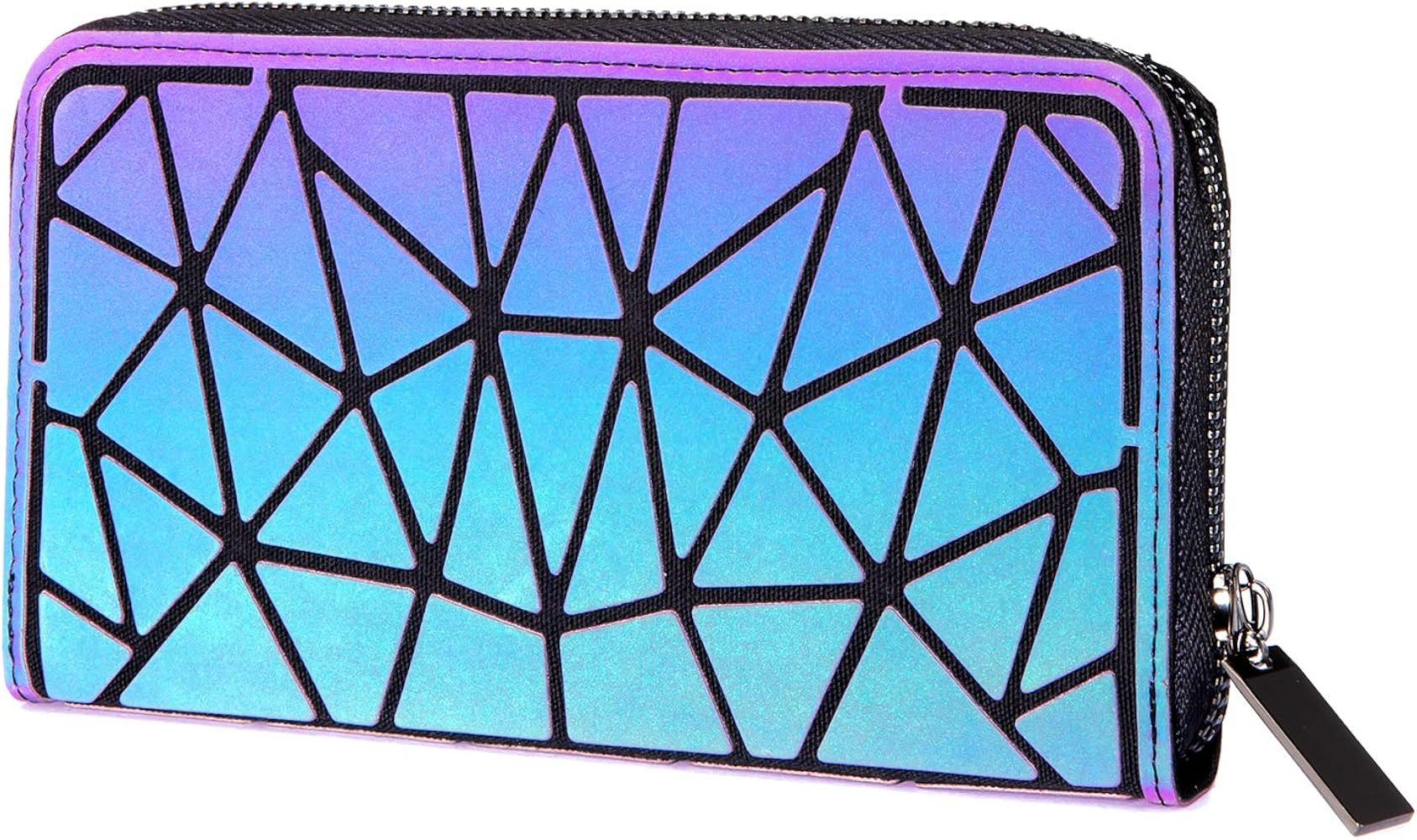 LOVEVOOK Geometric Luminous Purses and Handbags for Women Holographic Reflective Crossbody Bag Wa... | Amazon (US)