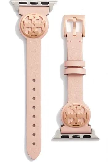 Miller Leather 11mm Apple Watch® Watchband | Nordstrom