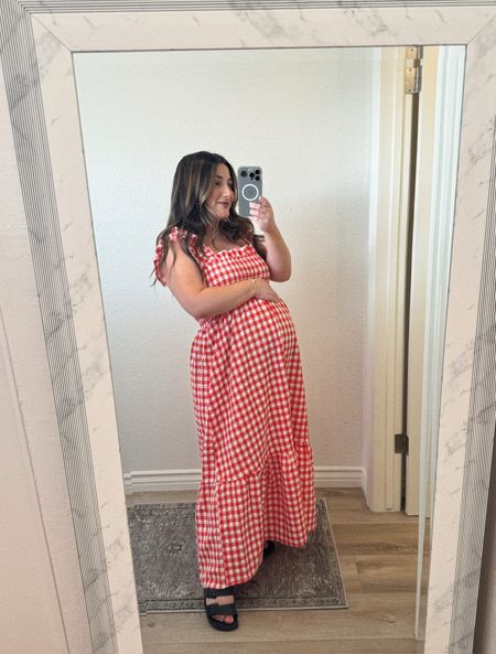 Cute plaid dress for summer! Love the smocking, ruffle sleeves and A-line silhouette!

Wearing a size small, petite and bump friendly!! 

Fourth of July, July 4th, long weekend, 4th of july outfit, summer outfit, travel outfit, maternity fashion, date night, summer dress 

#LTKStyleTip #LTKBump #LTKSeasonal