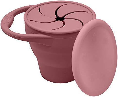 BraveJusticeKidsCo | Snack Attack Snack Cup | Collapsible Silicone Snack Container | Toddler and ... | Amazon (US)