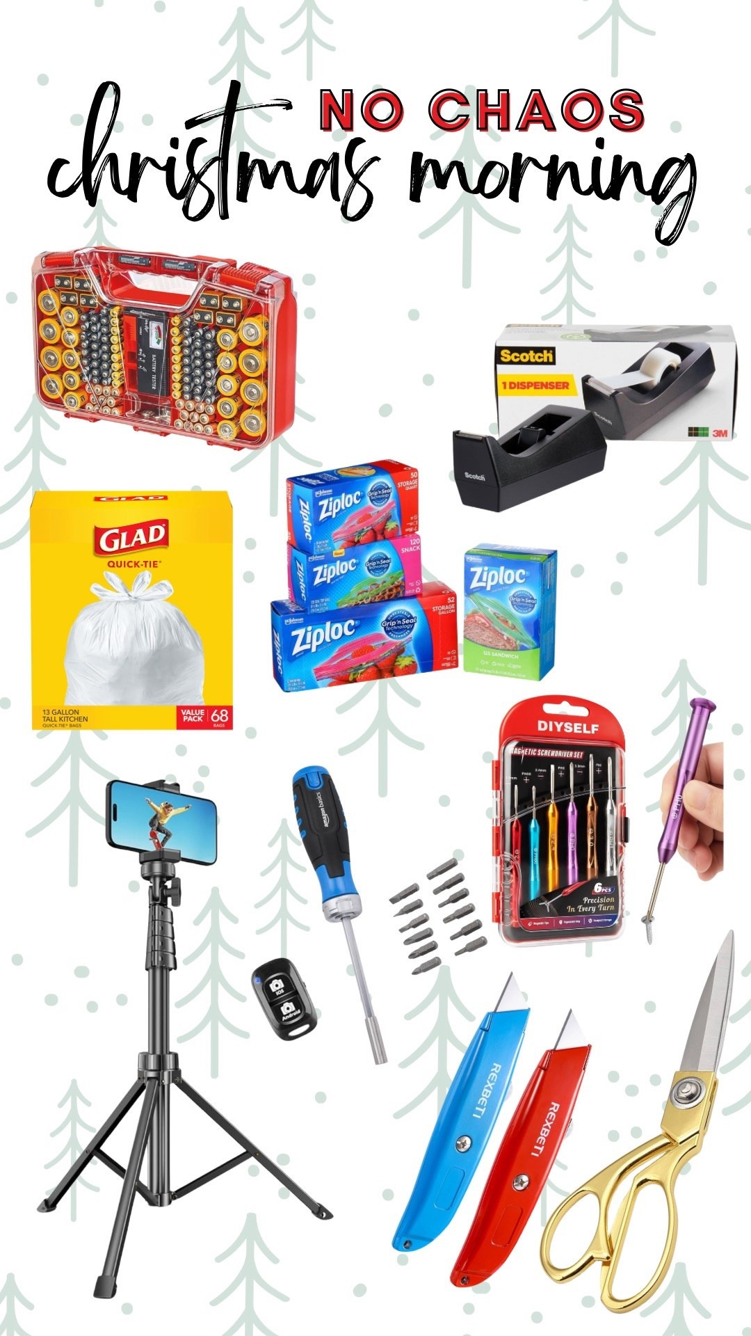 No Chaos Christmas Morning - Part 1, THE KIT. Inspo to build your kit but I bet you have all of this already! Stock up on baggies and batteries 🎅🏼

#LTKdayinmylife #LTKHoliday #LTKHome