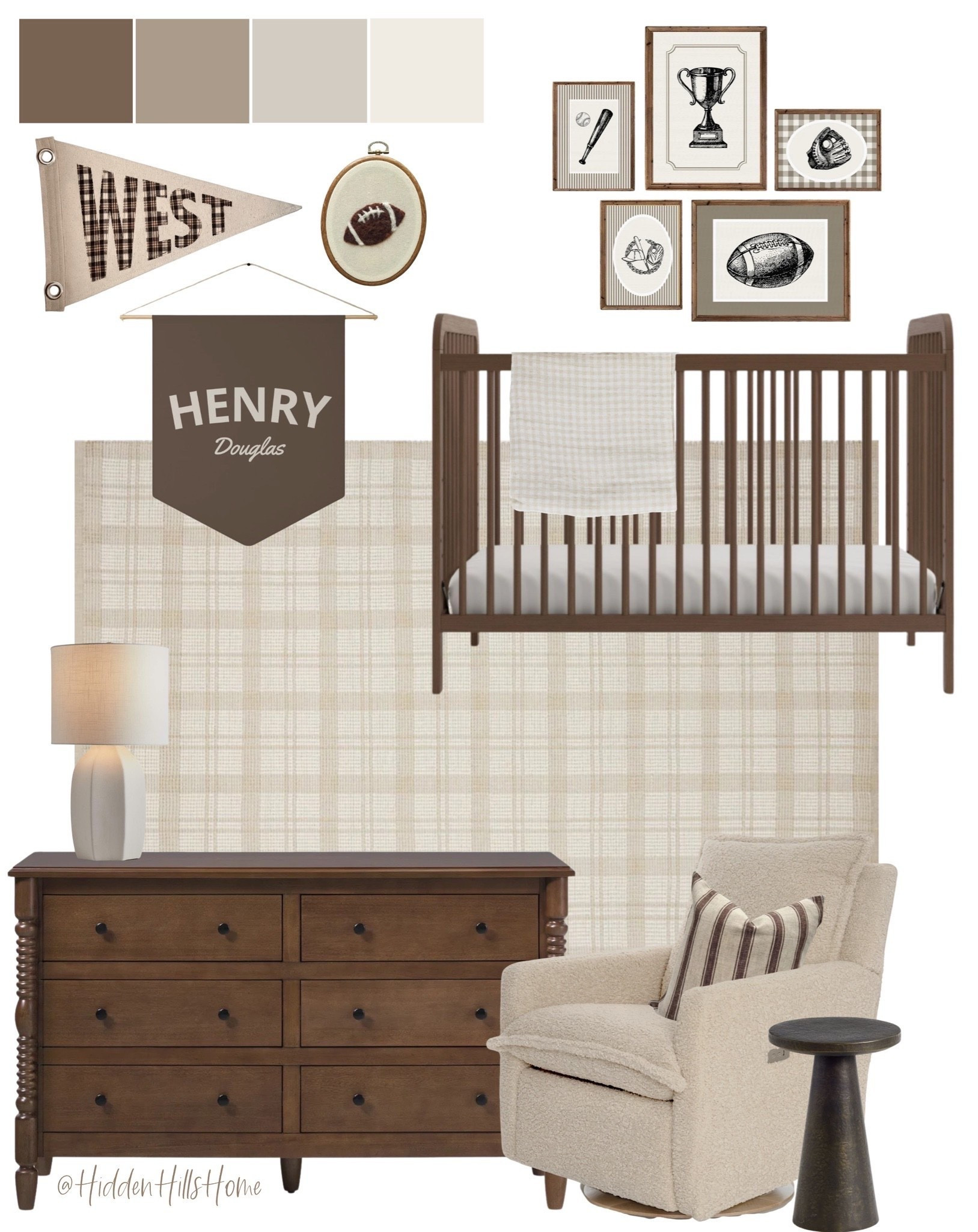 Nursery decor mood board, nursery design, baby boys room decor, baby boys nursery design, vintage sports themed nursery, home decor ideas, baby room #boy

#LTKHome #LTKSaleAlert #LTKBaby