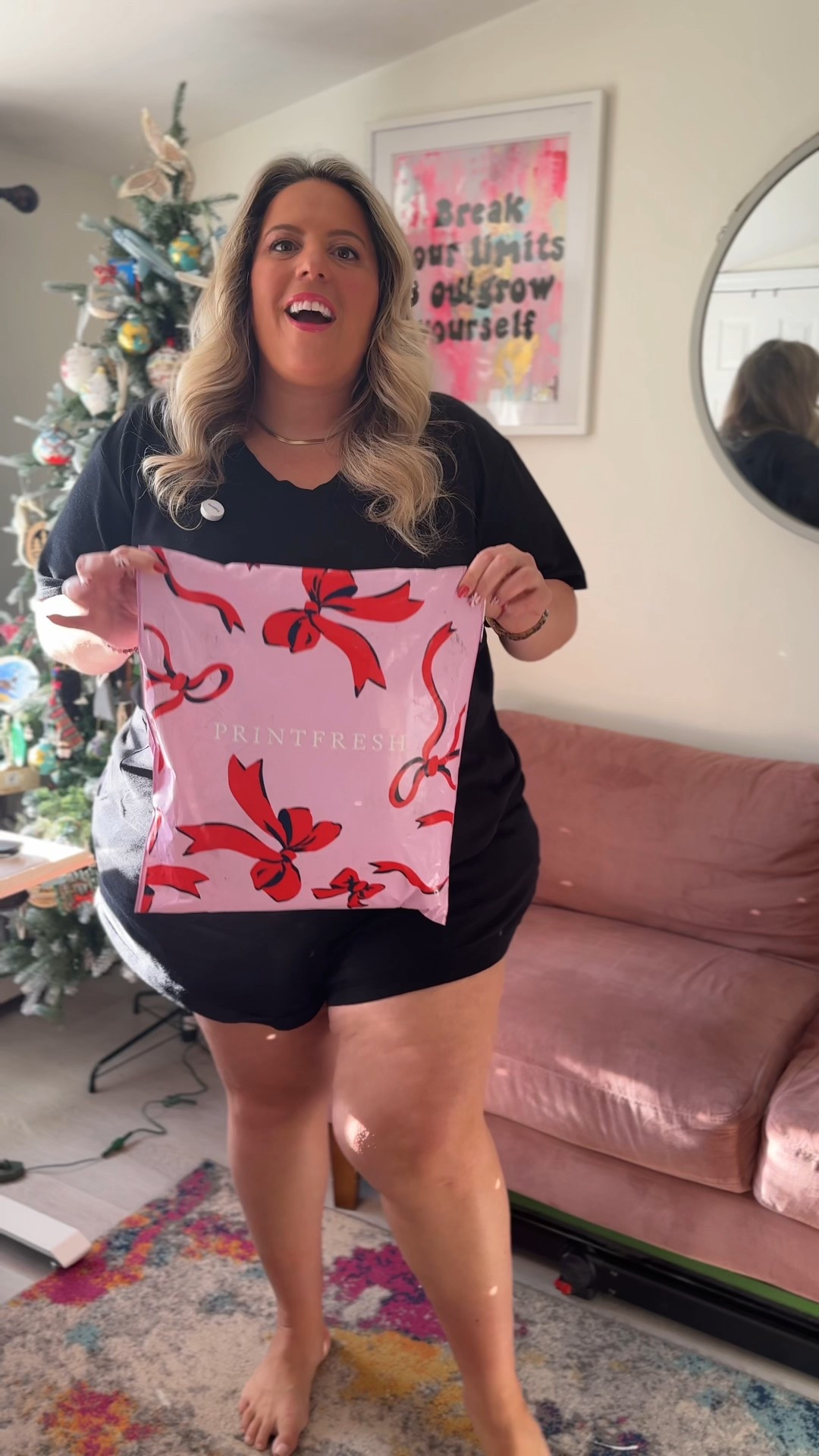 Finally purchased my dream pajama and robe set from Printfresh! I am absolutely blown away by how beautiful and well made these pieces are!
Wearing a:
3X in the pajamas
3X/4X in the robe 

Add this to your Christmas wish list!

#LTKCyberWeek #LTKHoliday #LTKGiftGuide