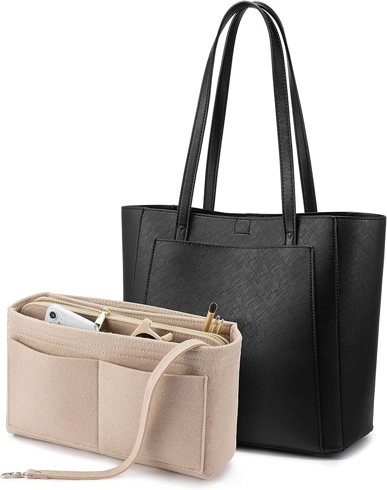 LOVEVOOK Handbags for Women Tote Purse with Purse Organizer Shoulder Satchel Bags | Amazon (US)