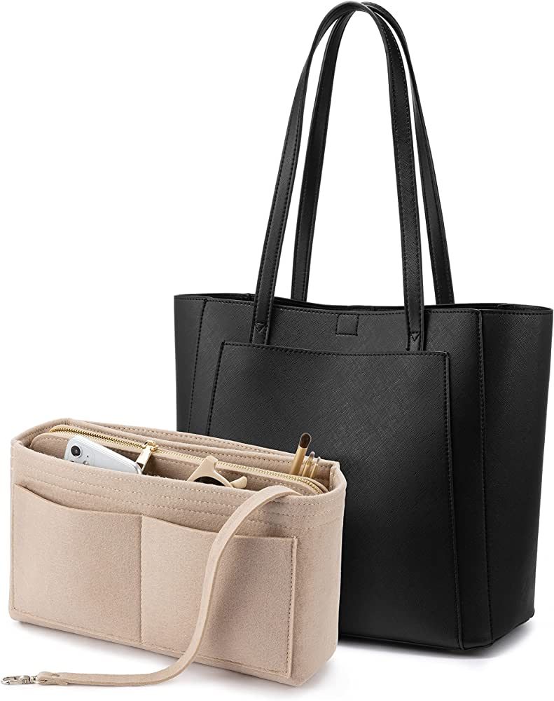 LOVEVOOK Handbags for Women Tote Purse with Purse Organizer Shoulder Satchel Bags | Amazon (US)
