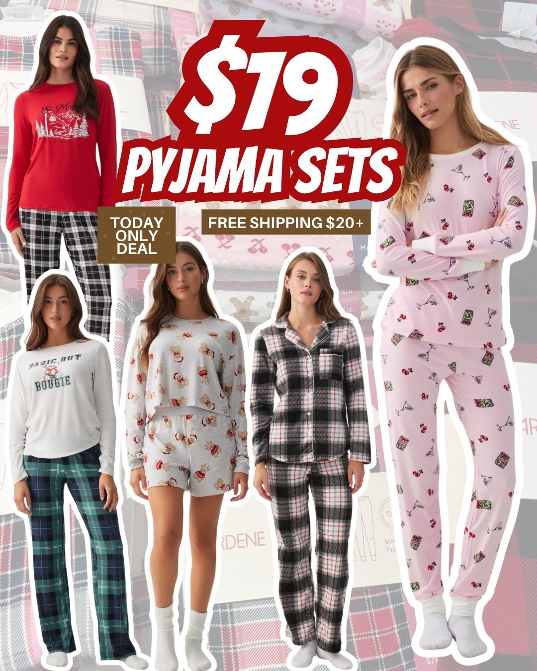 Today only deal! $19 pj sets - flannel pants, long sleeve top and pants, shorts and long sleeve top sets. Cute patterns or traditional plaid. Great gift for teen, mom, sister, friend



#LTKcanada #LTKholiday #LTKsale