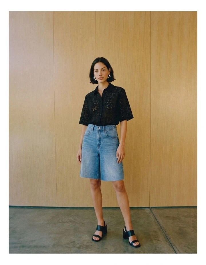 Vero ModaHoney Lace Shirt in Black | Myer