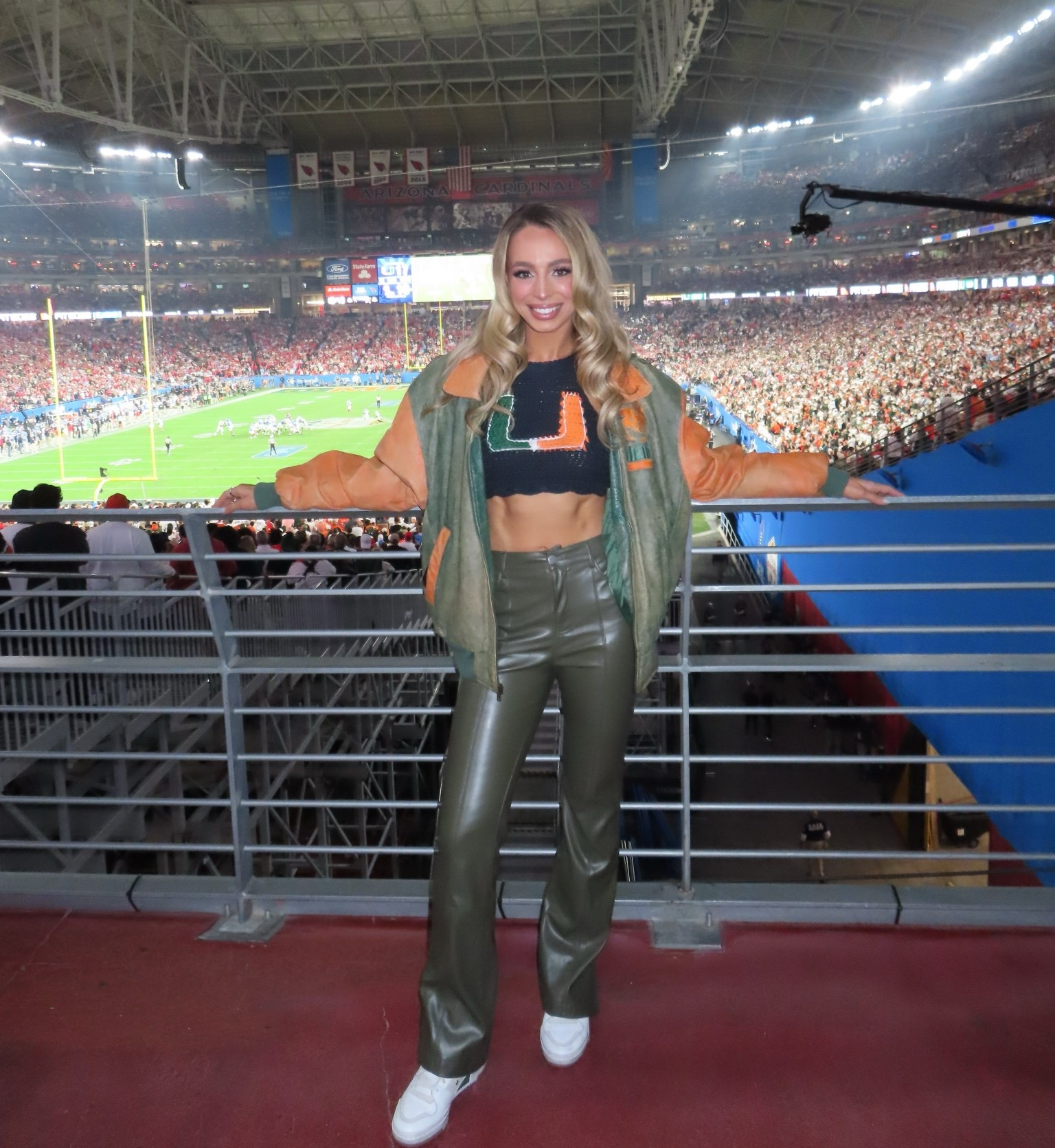 game day fit for college football playoffs! Fiesta Bowl in Arizona. Shirt is hand made and jacket is a vintage find, but will link similar game day options!

#LTKootd #LTKvlog #LTKdayinmylife