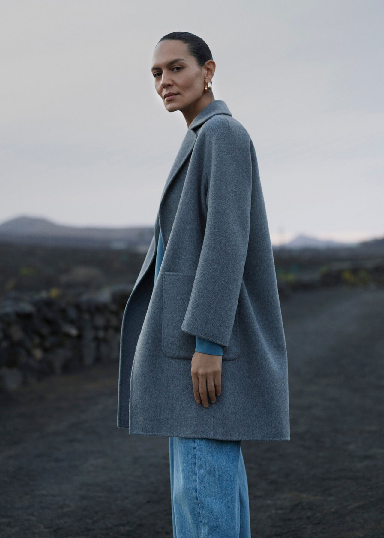 Grey Cassie Double Face Pocket Coat | WHISTLES | Whistles UK | | Whistles