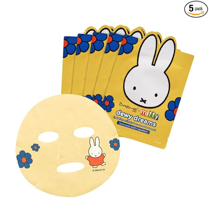 The Crème Shop x Miffy Dewy Dreams Hydrating Animated Essence Sheet Mask with Hyaluronic Acid & ... | Amazon (US)