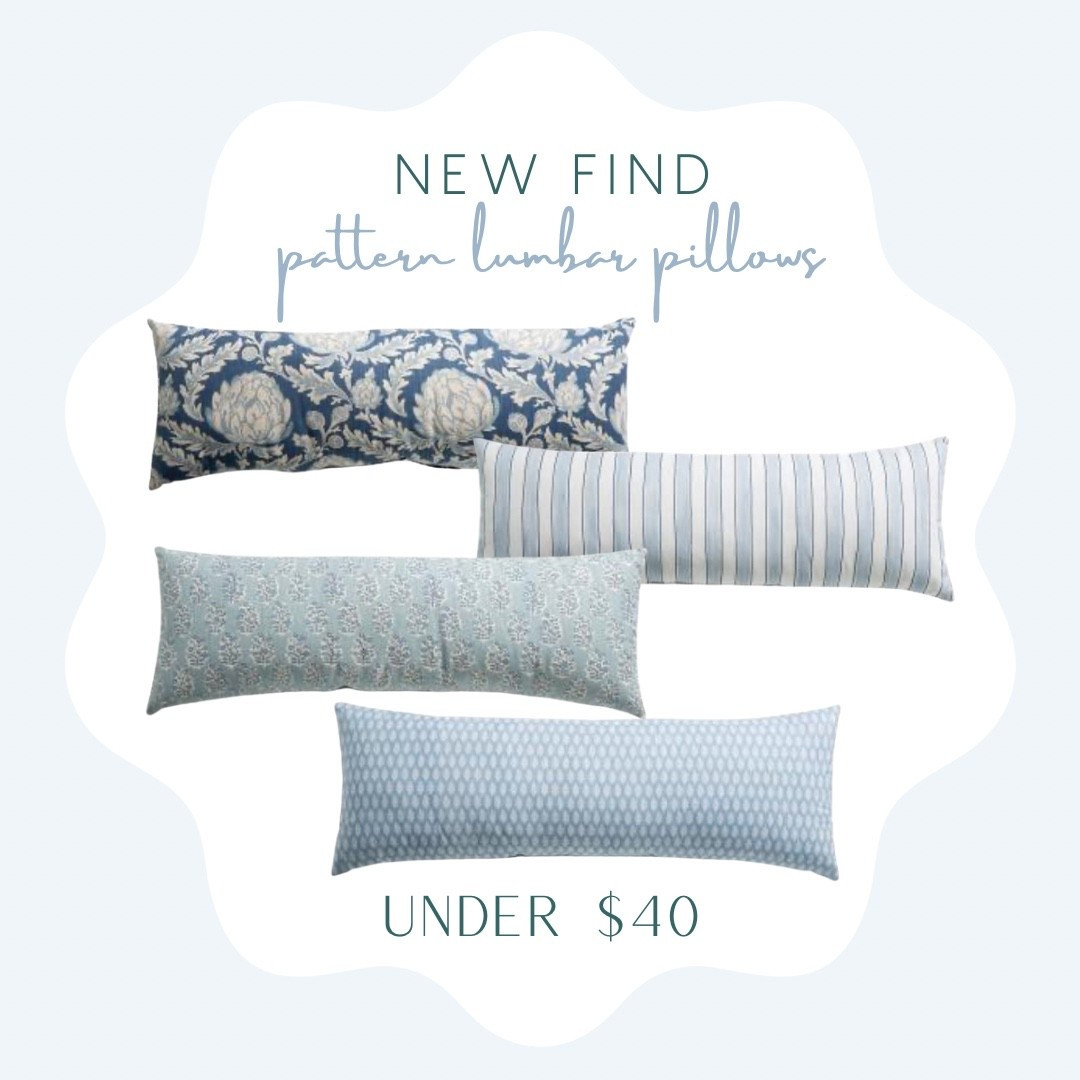 Designer lookalike lumbar pillows! Only $40 

Lumbar pillow, throw pillow, blue and white pillows, bed pillows
