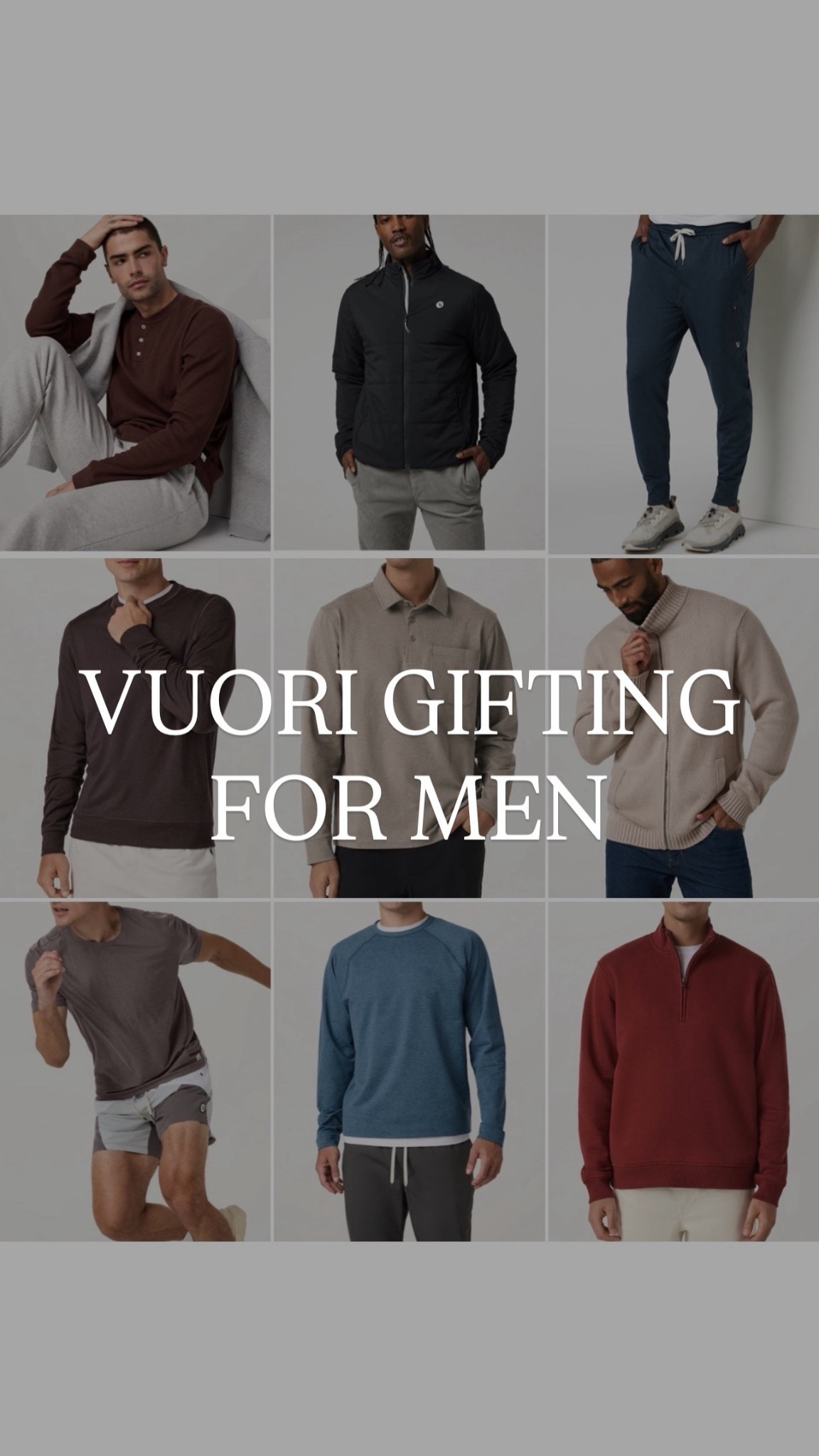 Vuori gifting for men 

#LTKGiftGuide