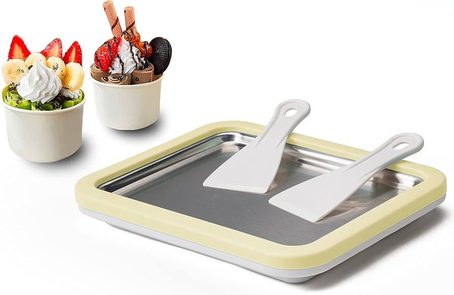 JoyMech Ice Cream Roll Maker Rolled Ice Cream Machine, Sweet Spot Pan, Instant Cold Plate, Ideal ... | Amazon (US)