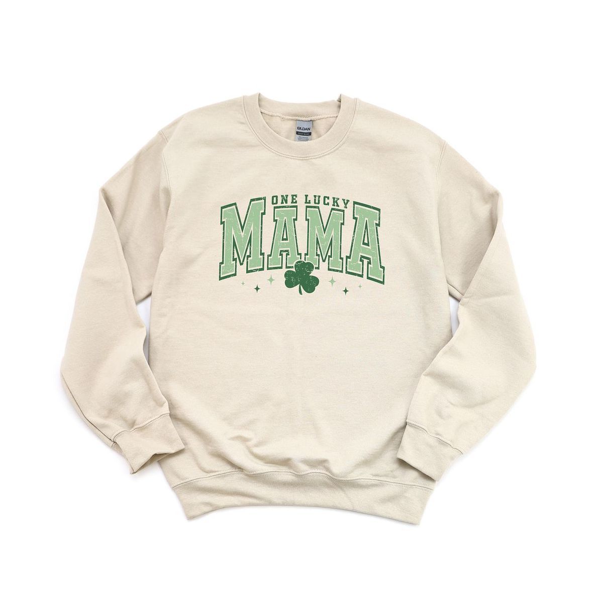 Simply Sage Market Women's Graphic Sweatshirt Lucky Mama Varsity Clover | Target