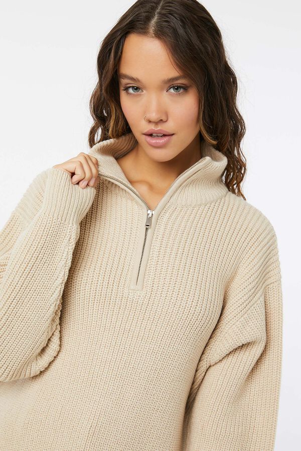 Half-Zip Mock Neck Sweater | Ardene