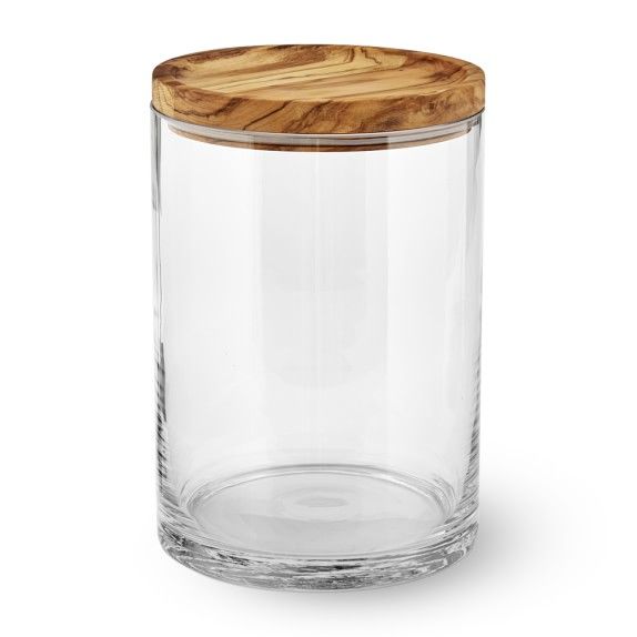 Olivewood & Glass Canister | Williams-Sonoma