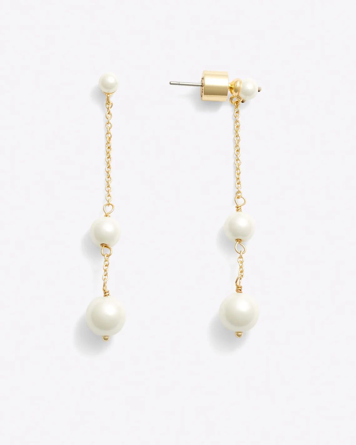Linear Pearl Earrings | Draper James (US)