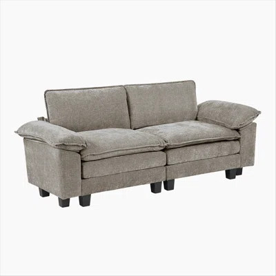 Modern Style Loveseat Plush Comfort Chenille Fabric Upholstery Contemporary Living Room Furniture 1pc Durable Plywood | Wayfair North America