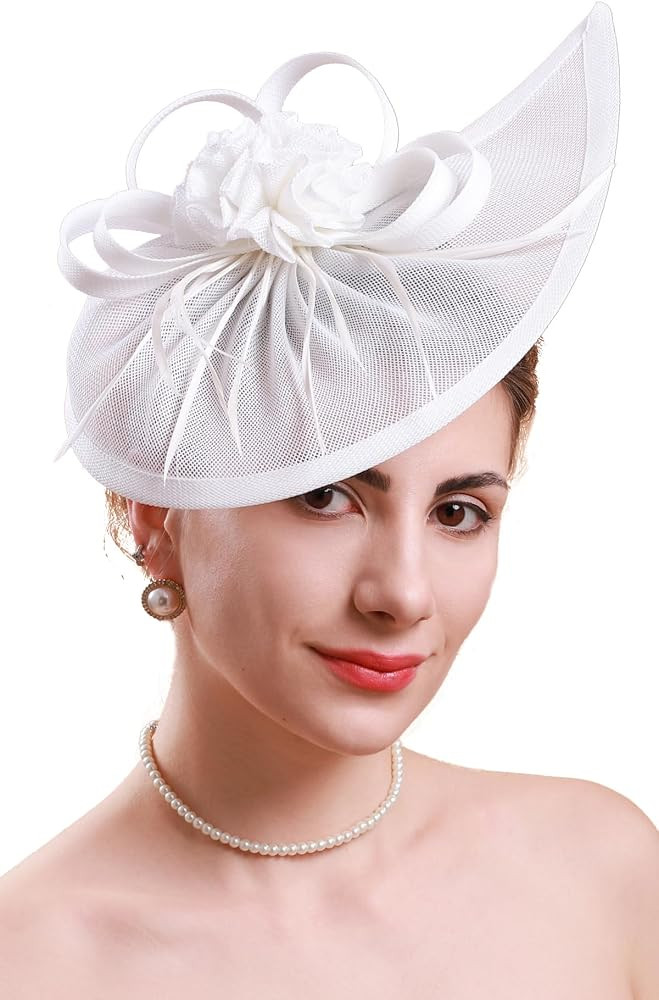 Cizoe Pillbox Hats 20s 50s Vintage Fascinators for Women Tea Party Hats with Feather Mesh Veil He... | Amazon (US)