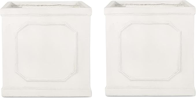 Christopher Knight Home 316047 Burgos Planter, Antique White | Amazon (US)