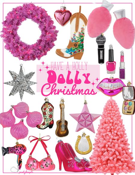 Holly Dolly Christmas Pink Holiday Home Decor | Girlie Xmas

#LTKhome #LTKHoliday #LTKSeasonal