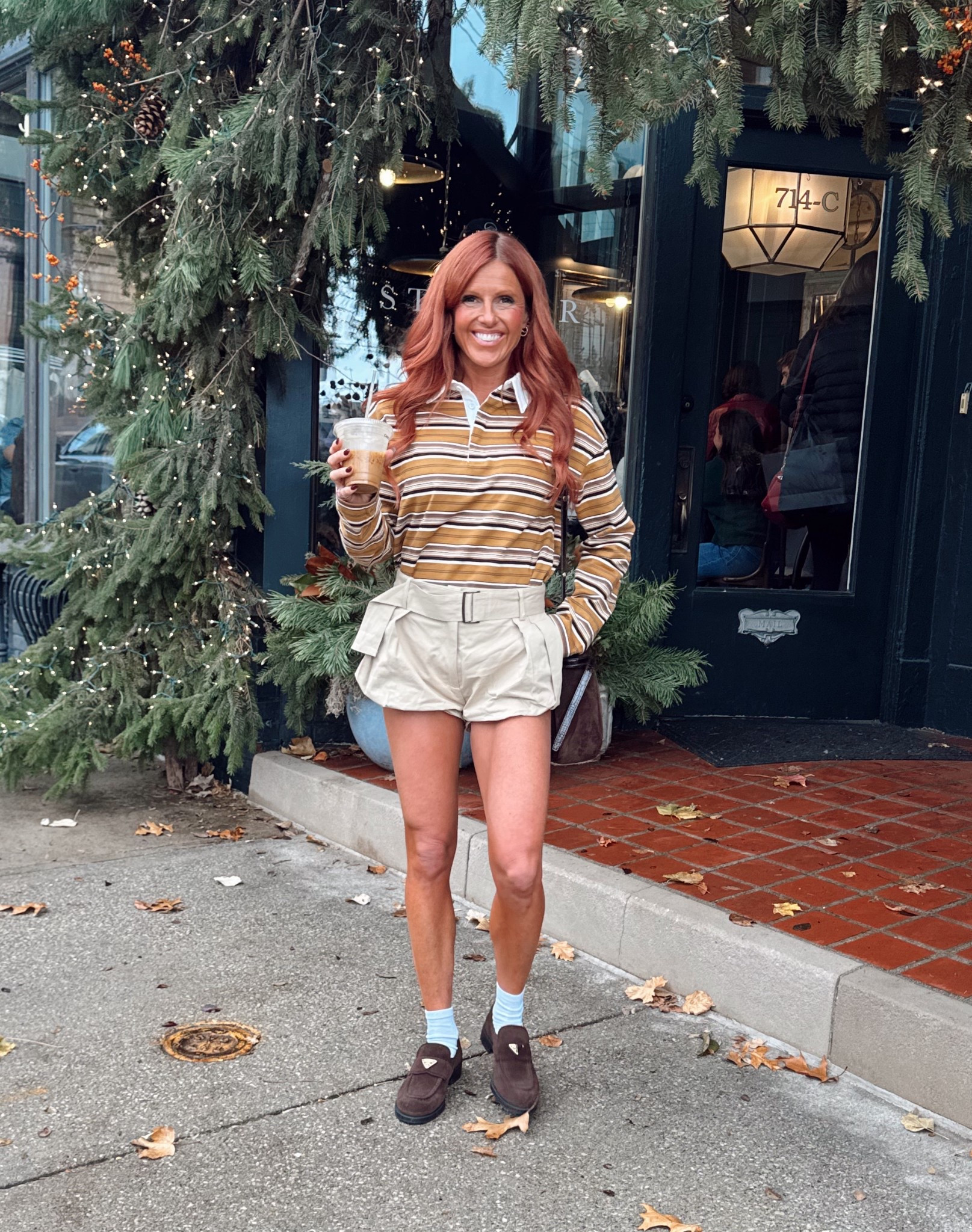Took full advantage of the weather this weekend and wore my bubble shorts. This longsleeeve polo from
Revolve is the perfect everyday shirt with jeans too! Shoes are a splurge for linking similar! 

#LTKgrwm #LTKdayinmylife #LTKootd
