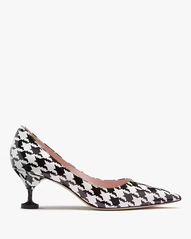 Garnish Houndstooth Pumps | Kate Spade (US)