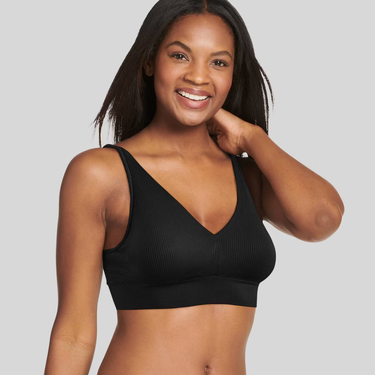 Jockey Generation™ Women's Recycled Seamfree Ribbed Plunge Bralette | Target
