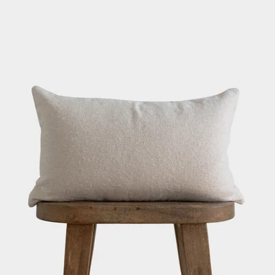 Boucle in Off-White Lumbar - 12x20" | 12x40" | Woven Nook