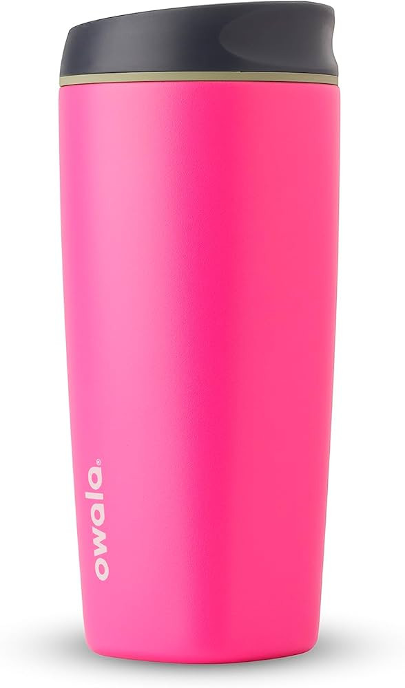 Owala SmoothSip Insulated Stainless Steel Coffee Tumbler, Reusable Iced Coffee Cup, Hot Coffee Tr... | Amazon (US)