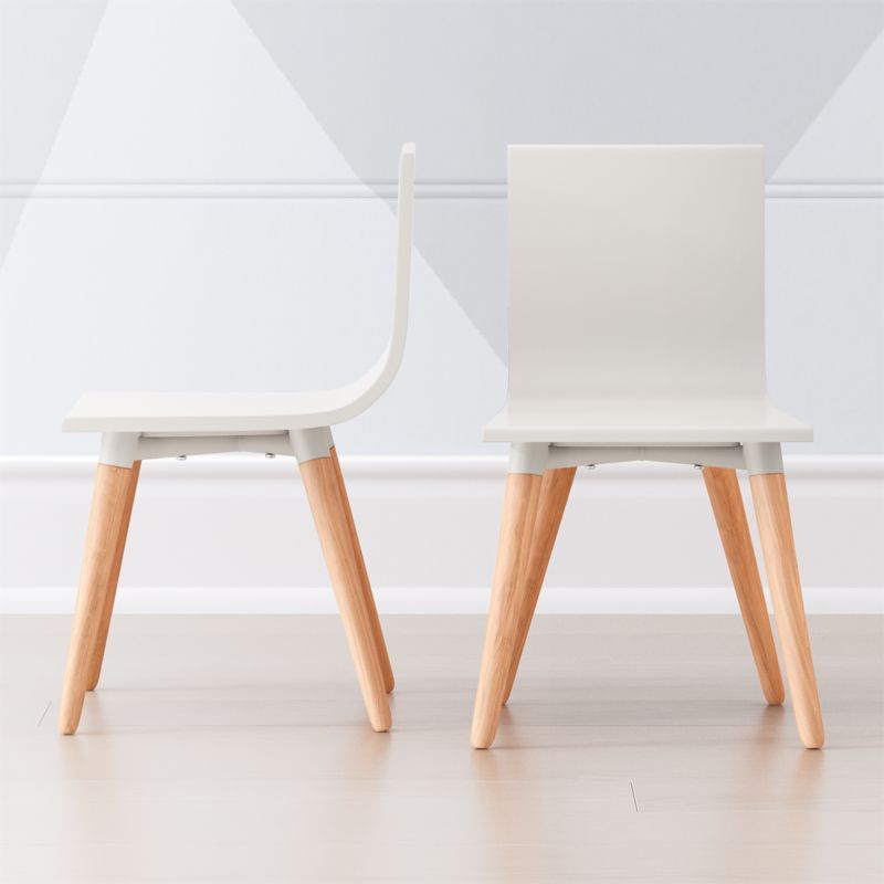 Pint Sized White Toddler Chair, Set of 2 + Reviews | Crate and Barrel | Crate & Barrel