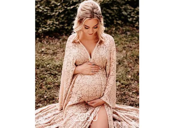 Bohemian Lace Maternity Dress Lace Dress for Elopement | Etsy | Etsy (US)