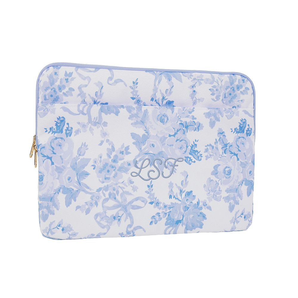 Gear-Up LoveShackFancy Blue Damask Laptop Case | Pottery Barn Teen