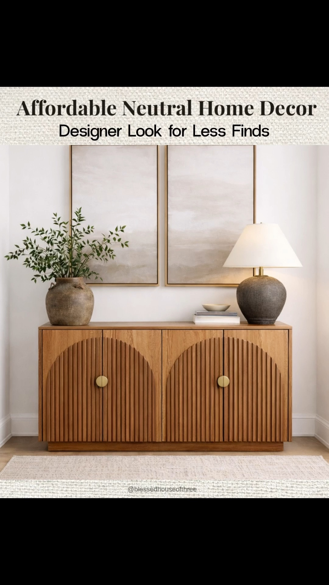 Affordable neutral home decor finds that give you the designer look for less 🤍 Sharing some of my favorite neutral home decor pieces including an arched floor mirror, woven storage basket, neutral storage bench, and beautiful console styling inspiration. These affordable home decor finds work perfectly for entryways, living rooms, and bedrooms and help create that elevated designer inspired look without the designer price tag. Follow me on LTK for daily fashion, home decor, and Amazon finds.

#LTKSeasonal #LTKHome #LTKSaleAlert