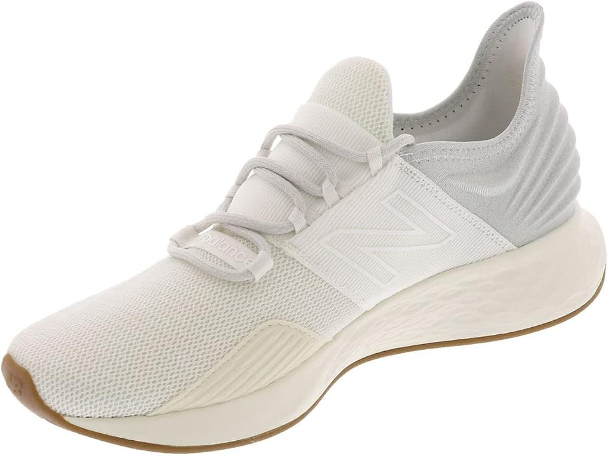 New Balance Women's Fresh Foam Roav V1 Running Shoe, Paper White/Gum, 8 | Amazon (US)