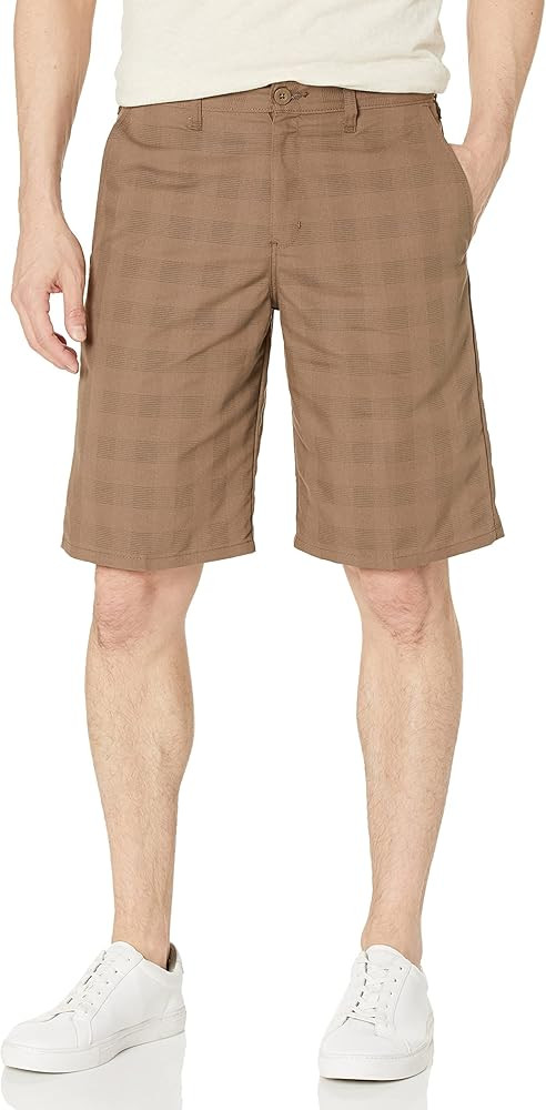 Dickies Mens Flex Regular Fit Plaid Flat Front 11in Shorts | Amazon (US)