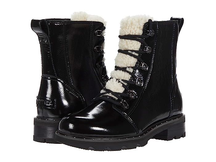 SOREL Lennoxtm Lace Cozy (Black) Women's Boots | Zappos