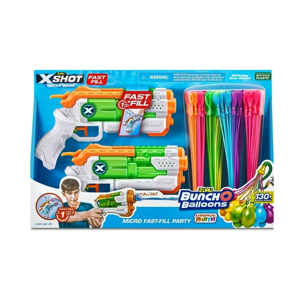 Bunch O Balloons Micro Fast-Fill and Tropical Party Combo by ZURU | Walmart (US)
