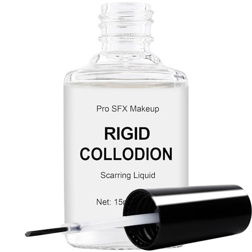DALVGFN 15ml Rigid Collodion Special Effects SFX Makeup Kit, Professional Scarring Liquid, Fake Scar FX Makeup, Scar Liquid For Halloween Costume Stage Theater, Built-In Brush | Amazon (US)