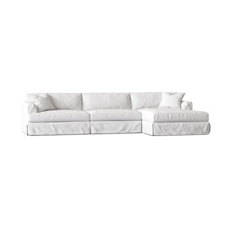Wayfair Custom Upholstery™ 128" Wide Down Cushion Sofa & Chaise | Wayfair | Wayfair North America