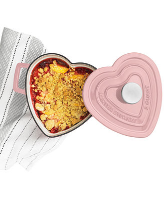 Martha Stewart Collection Enameled Cast Iron 2-Qt. Heart-Shaped Casserole, Created for Macy's  & ... | Macys (US)